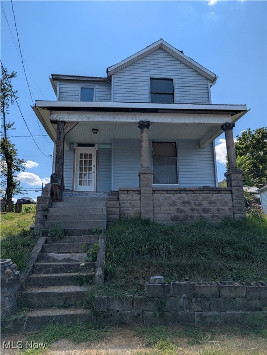Check out this 3 bedroom, 1 bathroom Fixer upper.  This home has a Kitchen, Dining Room, Living room and large entry way on the main floor.  Upstairs is 3 bedrooms and a large bathroom.  Outside there is a large front and back porch to enjoy and a side yard.  Schedule your showing today!