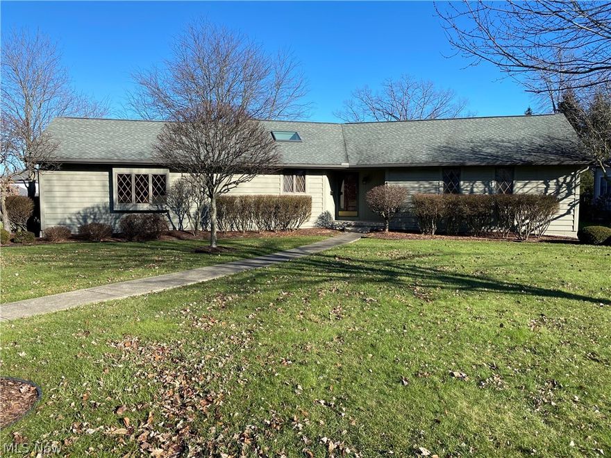 This is the one! Beautiful ranch w/ neutral paint. Open floor plan between formal Dining Room and Great Room and Sun Room. GR has vaulted ceiling, nice brick gas fireplace, skylight and wet bar. GR opens to spacious vaulted four season knotty pine sun room with wall of windows; SR opens to trex deck and has great views of the backyard. This corner lot is almost 1/2 acre. Oak cabinets in big  kitchen w/ eating area, big skylight, updated granite counter tops, wall oven, stove top, microwave, dishwasher and fridge all stay. Washer and Dryer, 2 yrs old, also stays in laundry room. Nice sized Master bedroom with walk-in closet. Oversized master bathroom has double vanity, shower and separate tub with skylight. Two other bedrooms, one with deep closet and hall bath w/ vaulted ceiling and skylight, plus linen closet. Huge carpeted basement w/ painted block. Full bathroom w/ toilet and tiled shower, and updated vanity. Lots of possibilities on how to use this great space. Two car garage with
