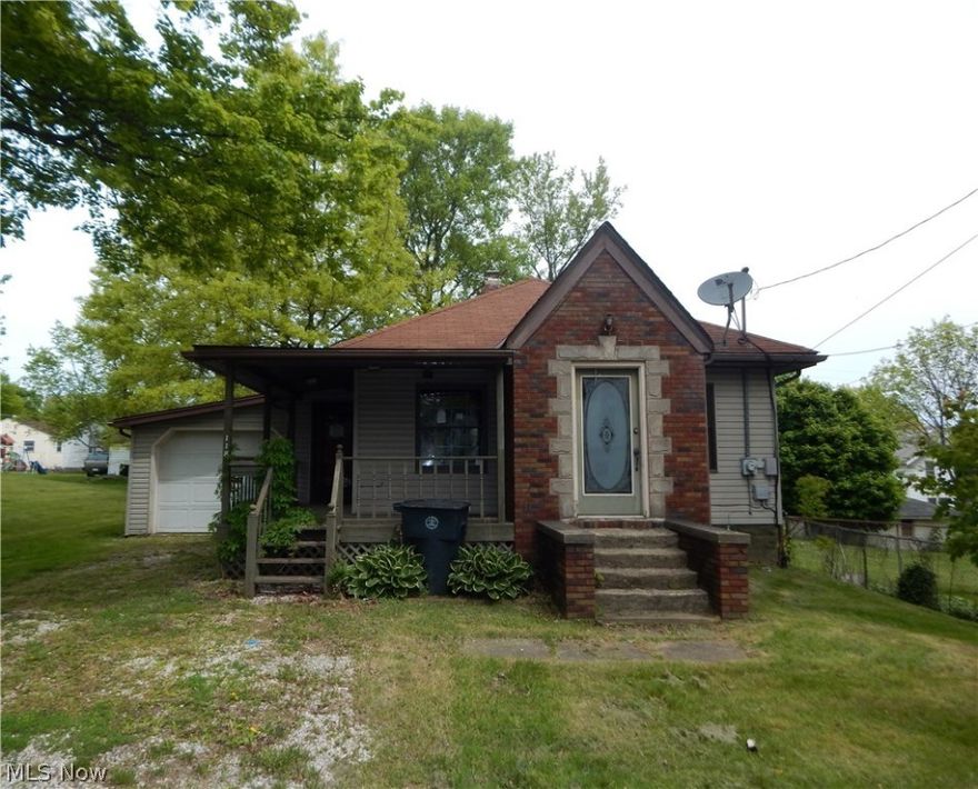This charming 2 bedroom, 2 bath Ranch with wrap around front porch is ready for you to make it your own! The bright, eat-in kitchen opens to the large living room. The main floor includes master bedroom, full bath, and additional bedroom. Full basement with glass block windows has a full bath, office and rec room. Lovely backyard with privacy fence and shed.