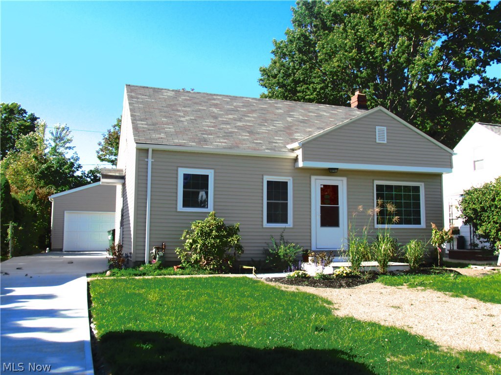 Beautifully remodeled Cape Cod in desirable location near the lake with brand new 2car garage and recently installed concrete driveway! Modern open floor plan (kitchen/dining/liv.room)with brand new shaker cabinets, granite counter tops, stainless appliances and lighting. Completely remodeled bathroom with brand new beautiful tile surround, tile floor, vanity and lighting. All appliances included. Two bdrms on the main level w/full bath, large master bdrm with ample closet space on the 2nd. Freshly painted interior throughout the house as well as all new stylish flooring and lighting throughout. New electric panel. New vinyl siding (neutral color), newer roof, new front porch deck, all new windows and gutters. Newly repaired sewer system. Brand new furnace, air conditioner and hot water tank. The property is violation free and in compliance with the city. Beautiful beach club located at the end of the street is available for residents. Close to shopping, medical center, restaurants, li