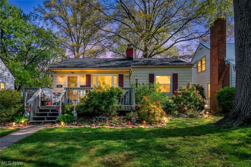 Welcome to this charming ranch-style home in the heart of Cuyahoga Falls, where comfort meets convenience in a truly inviting setting! Featuring 2 bedrooms and 2 full bathrooms, this home offers an easy, functional layout perfect for everyday living.
Step outside and you’ll find an abnormally large backyard—ideal for entertaining, gardening, or simply enjoying the outdoors. The back patio is a standout feature, complete with a built-in fire-pit that’s perfect for relaxing evenings year-round.
The property also includes a detached garage with a heated bonus addition, creating a versatile playroom, studio, or workspace to fit your needs. Downstairs, the finished lower level includes an additional room that could easily serve as a third bedroom, guest suite, or home office. Location is everything, and this home delivers—just steps away from the Cuyahoga Falls Natatorium and Harrington Park, and within walking distance to the shops, dining, and entertainment of Front Street. Updates include: Back Garage - 350 bonus space bonus room (2024), Tile Backsplash (2020), Bathroom Remodel (2020), Stone Walkway (2022) New Paint (Bedrooms/Bathrooms) (2023), Landscaping (2024), Built In FirePit (2025), Pond (2025) and more! Whether you're looking for your first home or a place to settle into with extra space and character, this one checks all the boxes!