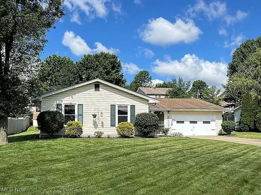 This fabulous ranch home is located in the coveted Huntington Woods Development, just off of Tippecanoe Rd., which divides Canfield and Boardman Twps. It has been completely remodeled, with many custom features, including a uniquely beautiful third bedroom, a bright new master bath and a custom laundry room that will inspire the lucky new owner to find excuses to do laundry. All 3 bedrooms and both bathrooms have been recently remodeled or updated, and most of the plumbing fixtures have been replaced, including new valves and supply lines. The oversized main bedroom boasts a spacious closet, as well. The large, open kitchen/dining room has been updated with a new refrigerator, stove, dishwasher and microwave. There is also a 6.5'x9' bonus room currently being used as an office but could be used as additional storage. The heating system is electric baseboard heat, which is supplemented by a brand new, super efficient mini-split heat-pump/air-conditioning system. In its first season of use, the heating costs were reduced by half. ***(It is important to note that all appliances are electric, including the stove.) A few added bonuses are the powerful whole-house fan, the heated garage, and the oversized family room with vaulted ceilings. The inviting gazebo area is perfect for entertaining, with a porch swing, a double rocker, a propane fire pit and a spacious and beautifully landscaped back yard, which is absolutely stunning in the fall. The screened front porch, with its new ceiling fan, is a wonderful place to watch the sunrise or to take in an afternoon nap or to end the day listening to the sounds of summer. This home is truly one of a kind, located within 3 minutes to Mill Creek Park, shopping, and restaurants, but most importantly, it is just a short distance to Handel's Ice Cream!  Additionally, at the buyer's request, we will consider selling this as a furnished home. Our home is currently occupied, so please understand that showings are by appointment only.