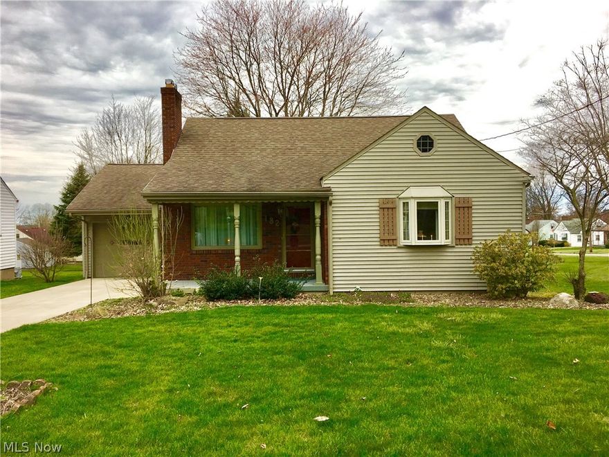 Clean as a whistle, Updated and Spacious Cape Cod.  Newer windows, A/C, Hot Water Tank, Electric Panel, hardwood flooring.   Spacious Living Room with a masonry fireplace and hardwood flooring which has been refinished. Kitchen and Dinette is pretty as a picture.  Corian sink in the Kitchen, all appliances stay many cabinets.   Glass Block windows in the Basement and Shower in the Lower Level constructed out of glass blocks.  Master Bd. has a nice sized closet.
Upstairs is big enough to use as the Master Bedroom.  Full Basement looks dry and is partially finished with a full bath.  Driveway and sidewalk 2 years old.
Extra Lot on the side of this home allows for plenty of room for outside fun or privacy.  Garage also has glass block for sunlight and security.