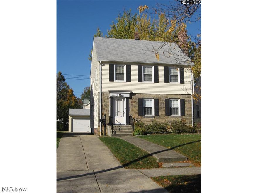 South of Lake Shore Blvd with Edgecliff Beach Club privileges - call for details. Traditional colonial design with authentic stone in front. Vinyl exterior on the sides and rear of the home with quality vinyl replacement windows. Divided basement with partially finished rec room, newer furnace and central air conditioning. Walk-up attic space with finish potential. Formal dining room, large living room with fireplace, breakfast nook in kitchen and one full and one half bathroom above grade-a solid home that needs cosmetic work. Spacious two car garage is newer than the home with man door, automatic door opener and vinyl sided to match the home.