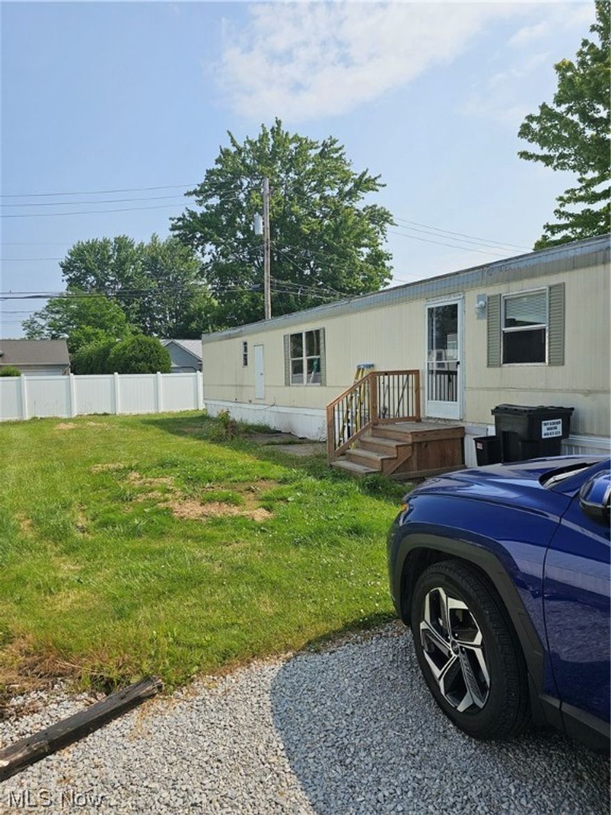 1977 ELCONA 12 X 66, 2 BEDROOM, 1 1/2 BATH WITH NEW SUBFLOORS IN ALL ROOMS EXCEPT SMALLER BEDROOM AND 1/2 BATH.  NEW CARPETING AND LVT FLOORING.  ROOF RESEALED IN JANUARY 2023.  SOME ROOMS HAVE BEEN PAINTED.  THERE ARE ENOUGH PAINT AND SUPPLIES AT THE HOME FOR THE NEW OWNER TO FINISH.LOCATED IN MADISON ESTATES WITH CLOSE PROXIMITY TO LAKE ERIE AND ARCOLA CREEK BARK.  BUYER TO PAY SECURITY DEPOSIT AND FIRST MONTH LOT RENT PLUS SEWER, TRASH REMOVAL AND WATER TO PROPERTY MANAGEMENT AT TIME OF TRANSFER.  ALL OCCUPANTS 18 AND OVER MUST PASS PARK CREDIT/BACKGROUND CHECK @ $45 FEE PER PERSON.  LOT RENT AND WATER/SEWER/TRASH FEES ARE WHAT OWNER CURRENTLY PAYS AND ARE SUBJECT TO CHANGE.  MOBILE HOME IS AGENT OWNED