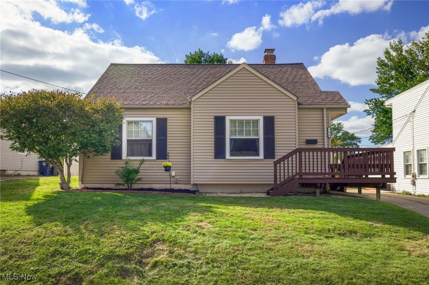 Don't miss this charming 3-bedroom, 1-bath home. Nestled in a very convenient location, this property has been well-maintained and is ready for its next owner. Enjoy your morning coffee on the lovely front deck, perfect for relaxing. You'll appreciate the beautiful backyard with freshly landscaped beds. The 1 car garage features ample storage, while the upstairs bedroom also offers extra storage space with a walk in closet. Endless possibilities with the unfinished but DRY basement - could add another +/-500SF of finished space to this home! This one won't last at this price! Schedule your showing today.