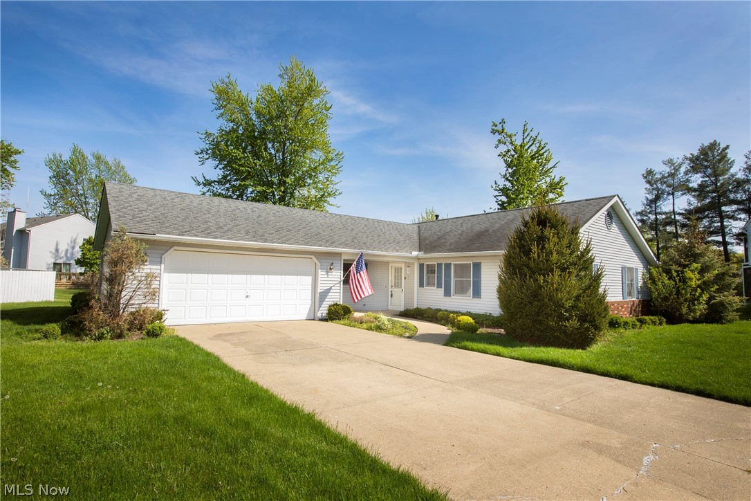 Enjoy the ease of one-floor living. Perfect for those looking for access with limited steps. Lovely 3 bedroom, 2 bath ranch is located at the end of a beautiful cul-de-sac on a 0.41 acres lot. Appliances: washer, dryer, range, refrigerator, dishwasher. Kitchen has Corian tops. Attached 2-car garage has drain, hot and cold water. Pull down ladder leads to attic. Storage shed on property. Walking distance to shopping, banking. Close proximity to I-90 and Avon Lake schools and parks. Property is being sold in "As Is." Seller is unable to make repairs. Inspections are welcome.