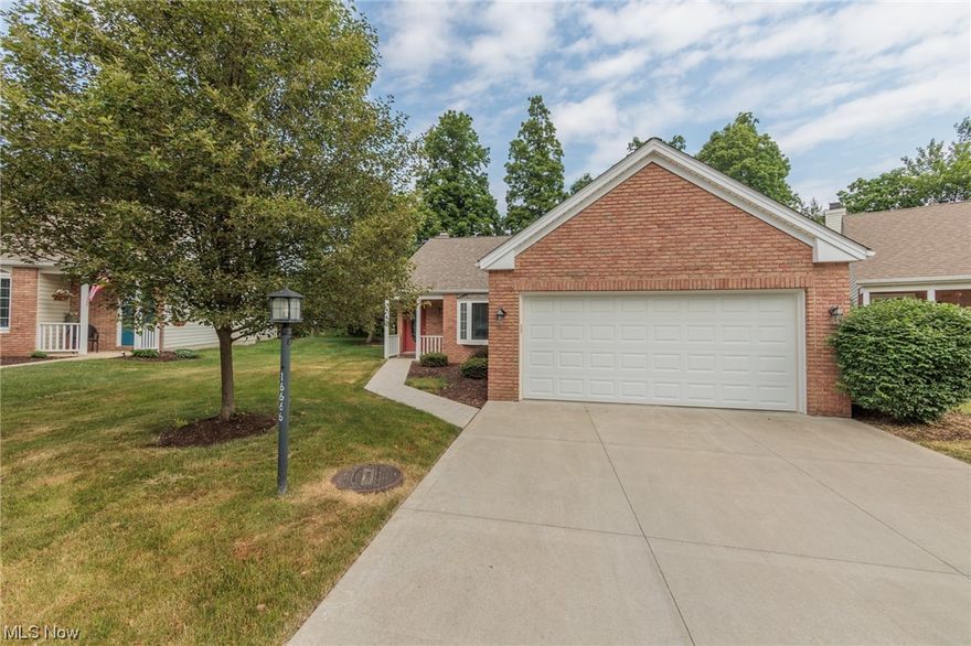 Welcome to this pristine Cape Cod Single family in Strongsville! This open concept home spans 1,876 sq.ft. with a clean and neutral interior. It features soaring ceilings, first-floor bedrooms, a second-story loft, and a private, maintenance-free backyard. Step inside and be greeted by the charming covered front porch and inviting foyer. The spacious vaulted great room boasts a gas fireplace, creating a warm and welcoming atmosphere. A spiral staircase leads to the open loft area, providing additional living space that can be tailored to your needs. The eat-in kitchen offers ample cabinetry, prep space, included appliances, and a dining area. The sunroom can serve as a formal dining room if desired, and it opens up to a lovely patio and yard space for outdoor enjoyment. The master suite includes a walk-in closet and an en-suite bath for added convenience and privacy. Another sizable bedroom shares a full bath with the rest of the home. Completing the main level is a convenient laundry