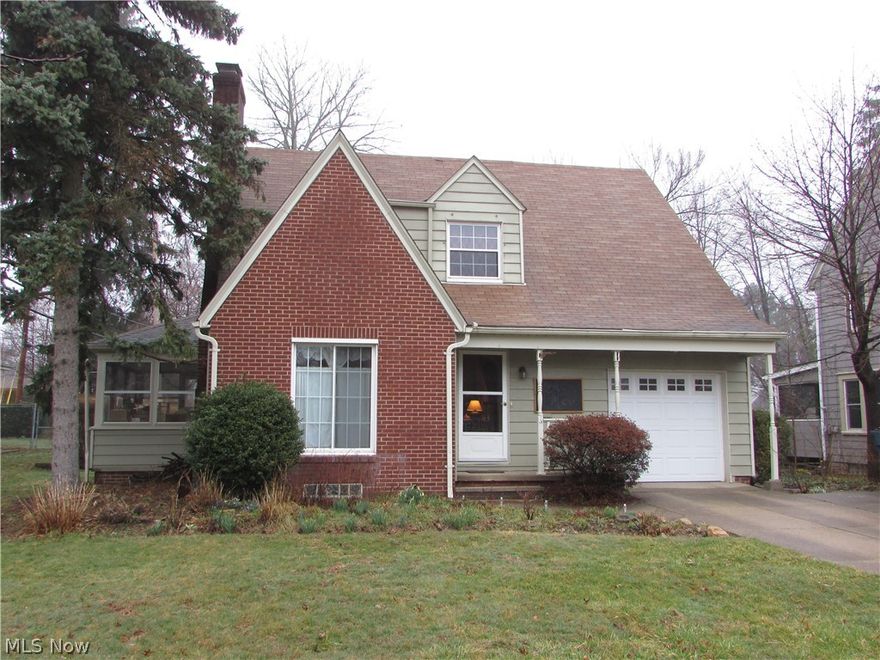 A true gem WEST of State Rd in Cuyahoga Falls.  This charming bungalow has 3 large bedrooms and 1.5 baths, and has over 1500 square feet of total living space.  There are 2 fireplaces, a large deck, fenced yard, attached garage, sun porch, and so much more.  Add your touches and have instant equity.