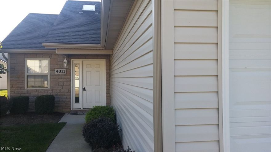 Open floor plan condominium with large first floor bedroom and upstairs master with his/hers walk-in closet as well as full shared bath with 3rd bedroom.  All rooms are very large spacious areas most with cathedral ceiling's and loads of natural light.  With many builder upgrades including tiles, solid six panel wood doors, cherry kitchen and extra large patio.  If that is not enough, you will love the gas fireplace and some new carpet as well. There is a new Association assessment to repave the roads for 2017. The amount is $97 a month for 12 months per the seller.