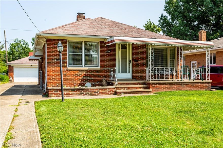 This well loved brick ranch conveniently located close to shopping and restaurants is just waiting for it's next owner to begin making memories!  Radlick Park and it's playground is a very quick walk! The front porch offers a great place to relax and enjoy the neighborhood. Enjoy very functional, one floor living beginning with a nice sized kitchen leading to a comfortable dining room illuminated with natural light from the window.  Continue through the living room and down the hall to three bedrooms and the main bath.  The lower level offers a huge amount of additional living space!  The finished side is 36 x 13 with additional  unfinished areas for laundry and bathroom.  Get here quick before this gem slips away!