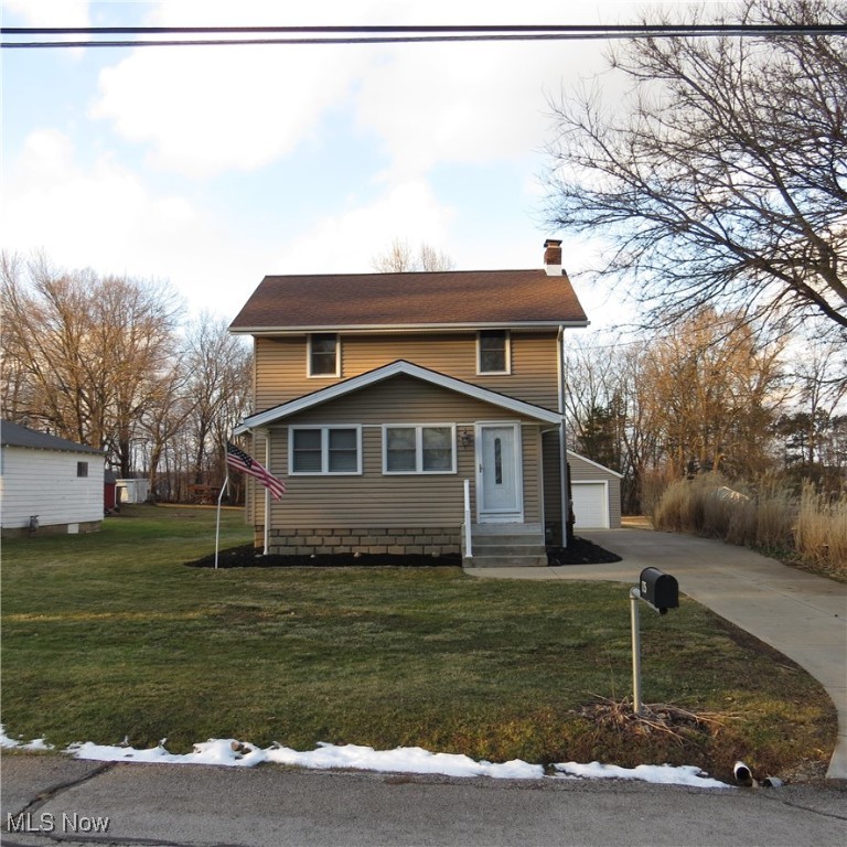Check out this well maintained 3 Bedroom/2 Full Bathroom home in Akron. This house sits on over a half an acre and has a large private backyard. This home has a fantastic layout, the Eat-In Kitchen is open to the Dining Room. Off of the Dining Room is the enclosed Front Porch with new hardwood flooring and new recessed lighting. Also off the Dining Room is the Living Room with a wood burning fire place. Throughout the home you will notice amazing woodwork and built-ins that took true craftsmanship and skill to build. The second floor features the 3 bedrooms and a Full Bathroom. The basement offers plenty of storage and also has a Full Bathroom. The Roof, Siding, Windows, and Doors were all new and installed in 2009. There is a 2.5 car detached garage giving you plenty of room for parking and additional storage. Easy access to Highways and Shopping. Don’t miss your opportunity to own this beautiful home. Schedule your Showing today!