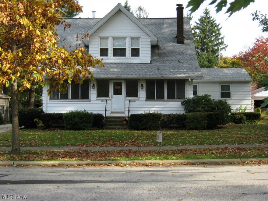 Very spacious bungalow located on a most desirable street in South Willoughby within 1 mile of historic downtown Willoughby!Lovingly maintained, this home features 4 generous-sized bedrooms & 2 full bathrooms. The main level affords so much room for family & entertaining. Large ceramic floored eat-in country kitchen provides room to accommodate get togethers. The dining room, w/built in window seat & cabinets, open to the living room, is an excellent area for over-flow or formal holiday get togethers where all can enjoy the ambiance of the beautiful living room fireplace.  D/R, LR & 1st flr office have beautiful wood floors! Bonus butler area makes entertaining more efficient! Warm & inviting living room w/gas fireplace, add’l. room for den or office, master bedroom suite & ample sized laundry room complete the first level. There are TWO laundry areas-one on the 1st level, the 2nd in the lower level. Welcome your guests through the enclosed front porch which you are sure to enjoy most