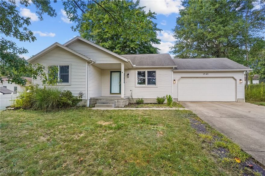 Step inside this gorgeous home featuring an open floor plan and cathedral ceilings that create a bright and inviting atmosphere. The spacious great room, dining area, and kitchen flow seamlessly together, offering plenty of cabinet space, new countertops, and brand-new appliances that all stay. Beautiful new laminate floors run throughout the home. The main level hosts a spacious master bedroom with private half bath, along with two additional bedrooms and a full bath with ceramic flooring. The lower level is ready to be finished, with walls framed, electric and plumbing in place—perfect for adding a family room with bar, additional half bath, and workshop area. Outside, enjoy the composite deck overlooking your private backyard, complete with a playground and 10x10 storage shed. A two-car attached garage with concrete drive completes this wonderful property. All of this located in a great neighborhood, close to local amenities—making this home the perfect fit for your next move!