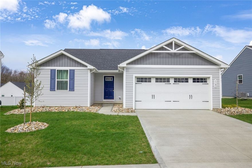 This modern, recently built home offers 1,298 square feet of comfortable living space and is just one year old, showcasing contemporary design and energy-efficient construction. The layout includes three spacious bedrooms and two full bathrooms, ideal for families or those needing extra space for a home office or guest room.  The open-concept main living area features a bright and airy living room that flows seamlessly into the dining area and kitchen. The kitchen is equipped with newer appliances, ample counter space, and stylish cabinetry, perfect for both everyday use and entertaining.  The primary bedroom includes an en-suite bathroom for added privacy, while the other two bedrooms share the second full bathroom located conveniently down the hall.
Downstairs, the unfinished basement offers significant potential—ready to be customized into additional living space, a home gym, workshop, or storage area.  Outside, the home sits on a manageable lot with a new exterior, landscaping potential, and a driveway or attached garage (if applicable). With its modern construction, this home provides the benefits of low maintenance, up-to-date systems, and move-in-ready condition.  Builders warranty to transfer to new owner, giving you peace of mind.  Schedule a showing with your favorite agent today! Back on the market through no fault of the seller.