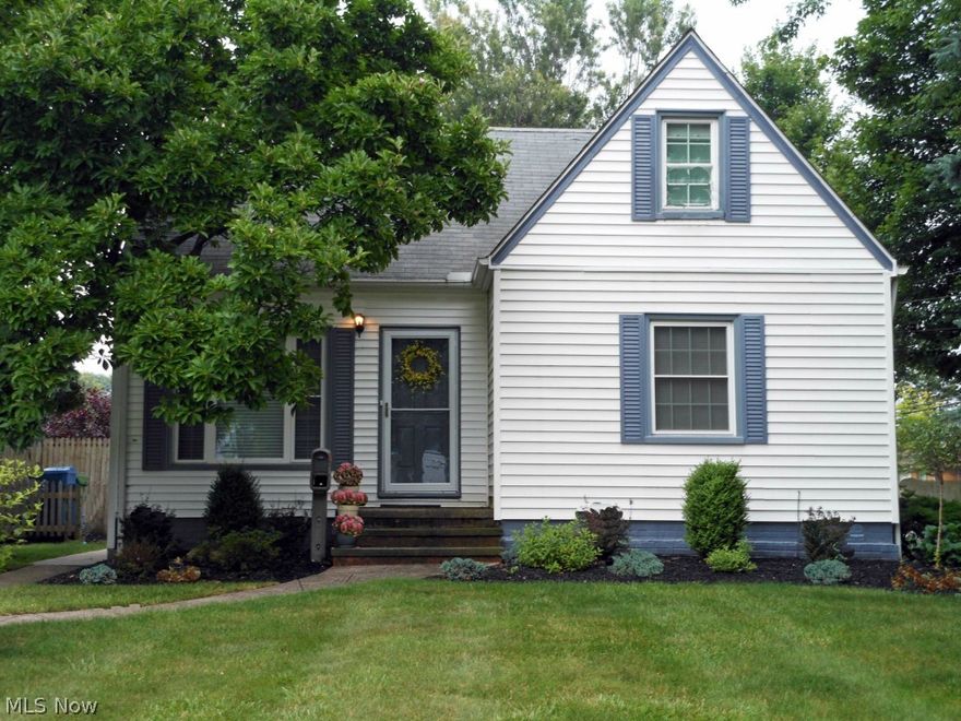 Updated well maintained Bungalow  -Move right in-  All new windows and entrance doors in 2013-  Remodeled kitchen with maple cabinets and ceramic floor and all appliances-  All new carpeting-  Roof in 2010  -Remodeled bath with ceramic flooring-  All new light fixtures and ceiling fans- Brand new water tank-Furnace and A/C in 2005- Huge Master Bedroom (29x14) with sitting area- Finished carpeted rec room plus workshop with workbench- Enclosed rear porch overlooking fully fenced yard with private cement patio,storage shed and beautiful  landscaping.