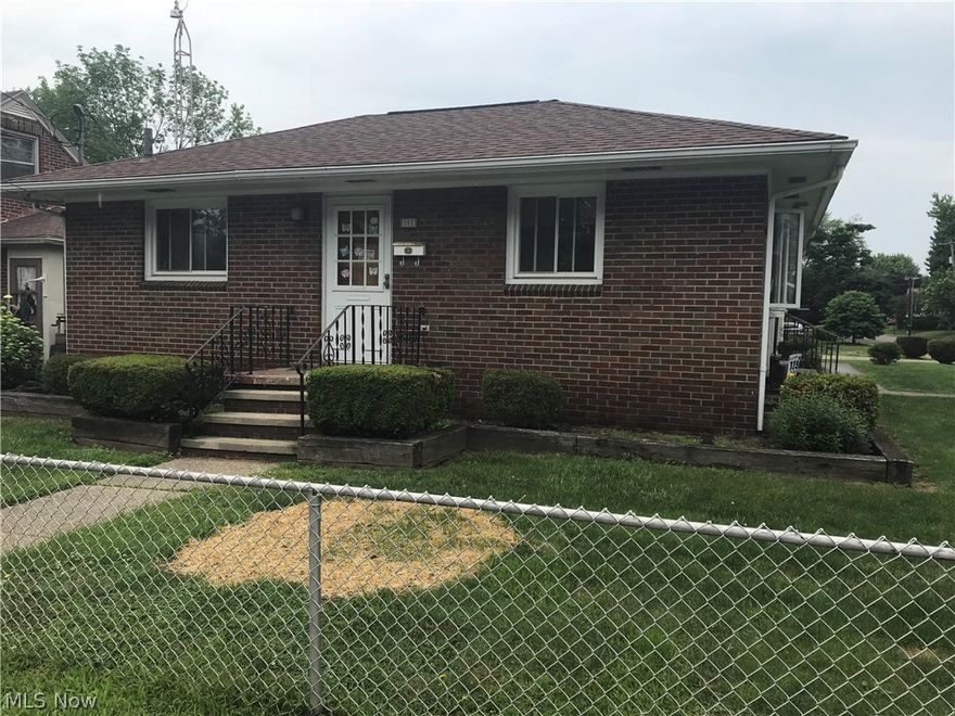 Charming 3 bedroom corner lot, brick ranch located close to several amenities. Much larger than it looks! Spacious Living Room w/ fireplace. Large kitchen brings this all together with tons of cabinet space. Appliances negotiable.