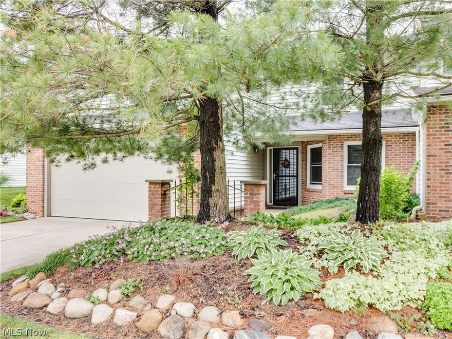 Fantastic bright and airy end unit features a 2 story Great Room with a fireplace and second floor loft. Perfect sized kitchen with lots of cabinets and spacious eating area opens to the large deck. Master suite with built-ins, walk-in closet, large shower and double vanity. First floor office or additional bedroom. Enjoy the peaceful pond view through lots of windows. Updated skylights, roof, H2O tank and A/C and so much more. Must see! Party room, tennis and pool available.