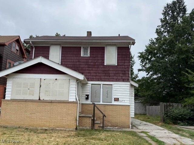 Great opportunity to buy this two story fixer upper located in Cleveland, OH and sitting on a .13 acre lot (40x142) with a detached 2 car garage. The interior has 1183 sq. ft. with 3 bedrooms and 1 bathroom plus a full basement and enclosed porch.