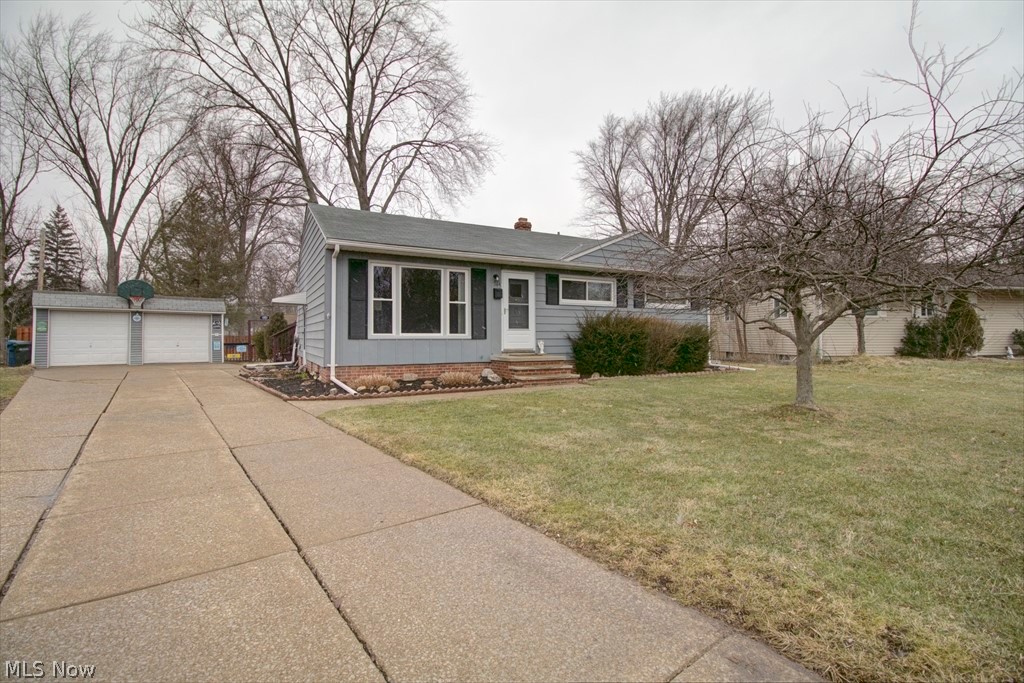 Very nice 3-bedroom ranch in desired area of Berea with extra large pie-shaped lot, 2-car garage and a full, partially finished basement await it's new owners. This nicely maintained home has exposed hardwood floors in the bedrooms and newer carpet in the living room and family rooms and there have been many updates in the last 10 years including new windows in 2009, a/c in 2010, a 6' wooden privacy fence in 2017, sump pump in 2015, partial bathroom remodel with new surround in 2015 and the exterior painting was done 4 years ago as well as replacement of the screen doors. There was a complete roof tear-off/replacement in 2005 and the garage roof was replaced in 2016. The furnace and air conditioning units are serviced yearly. The basement is a great place for entertaining or a home office and more living space, has plenty of storage and an additional commode. Walk out the sliders to a large deck and expansive back yard with a nice shed for storage and a firepit for your fall bonfires.