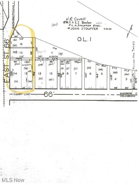 Vacant Land For Sale - 200 E Main Street<br/> Mahoning County, Washingtonville, OH 44490
