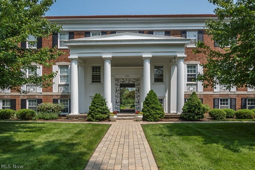 Pamper yourself--Van Aken style!  Located just steps away from the new Van Aken Lifestyle District, this absolutely beautiful luxury Penthouse has multi-level patios and over-sized picture windows overlooking breathtaking golf course views.  Large White Pillars frame these brick construction units and just past the entry, lush landscaping surround a common courtyard area that can be used for parties and/or family gatherings. (The Outdoor Dining Patio overlooks this space)  Inside, large spacious living areas abound on both floors.  The First floor offers a fabulous open floor plan that has an outdoor patio off the dining room on one end and opens to fantastic Library room with Built-ins on the opposite side.   The second floor offers a large master suite with a full bath, and separate room with built-in closet area, in addition to the two additional bedrooms and full bath. Private Sun or Shade (partial awnings) Patio overlooks Shaker Country Club & park-like setting that has gorgeous v