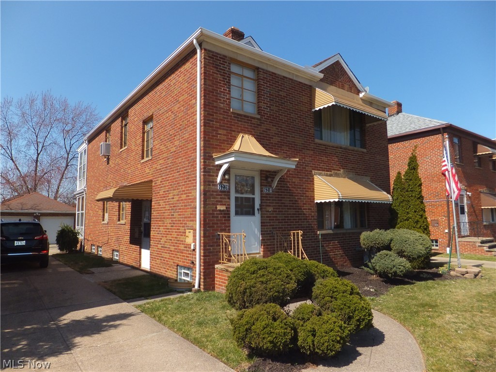 EXCELLENT Well Kept Brick Two Family!2 bedrooms each suite,updated bathrooms,enclosed back porches up & down,updated 100amp electric boxes,glass block windows,separate basement areas,2 car garage w/openers,nice area in backyard fenced