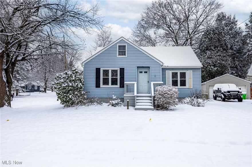 Welcome to this charming Cape Cod nestled on a desirable corner lot! Offering 3 bedrooms and 1 full bath, this home blends cozy character with practical everyday living. Two bedrooms are conveniently located on the main level, while the expansive upstairs bedroom provides a private retreat — perfect as a primary suite, guest room, or hobby space. The light-filled living area flows into an inviting kitchen just waiting for your personal touches. A full unfinished basement provides excellent storage and endless potential for future expansion. Whether you're searching for your first home or looking to downsize into something easy to maintain, this classic Cape Cod offers opportunity, comfort, and charm in a location you'll love. Schedule your private showing today!
