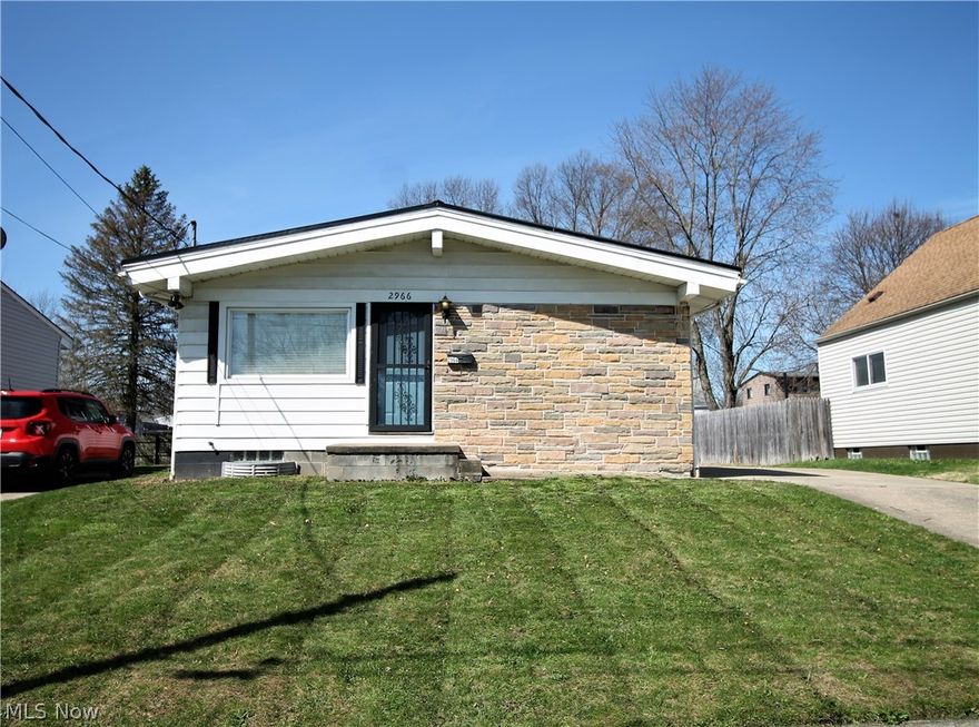 Don't miss this charming, bright ranch offering three bedrooms and one full bath. As you enter through the front door you are greeted by a large great room with hard floors, ceiling fan and is open to the kitchen. The bright kitchen has new counters (2020), stove and fridge (2014), refaced cabinets (2020), room for a small table. The three bedrooms all have hardwood floors, closets. The full bathroom has tile shower (2020), large counter space. The lower level has been waterproofed and is clean. So much room for entertaining, work out area, etc. The fabulous fenced in backyard has so much outdoor space to enjoy! Some updates are driveway (2014), furnace (2020), hot water tank (2019), metal lifetime roof (2018), freshly painted (2018), updated panel and wiring GFF's. So many precious memories begin right here!