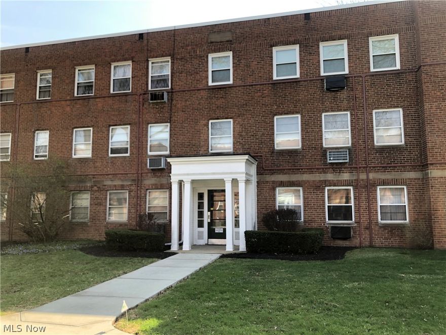 Looking for a great investment opportunity? With some TLC, this first floor unit located at the wonderful Mayflower Condominiums can provide a steady rental income property or can be resident owned and occupied. The spacious unit has a large living/dining room, a nice sized bedroom and plenty of closet space throughout. In addition, it comes with another storage room to suit your needs. You and your guests will safely enter the building through an intercom system located at both the main and side doors. The Mayflower Condominium community comes with an onsite property management team. Conveniently located along public transportation routes to University Circle and Downtown, plus many shopping and dining options are just a short walk from your front door. Property is being sold as is, seller will make no repairs.