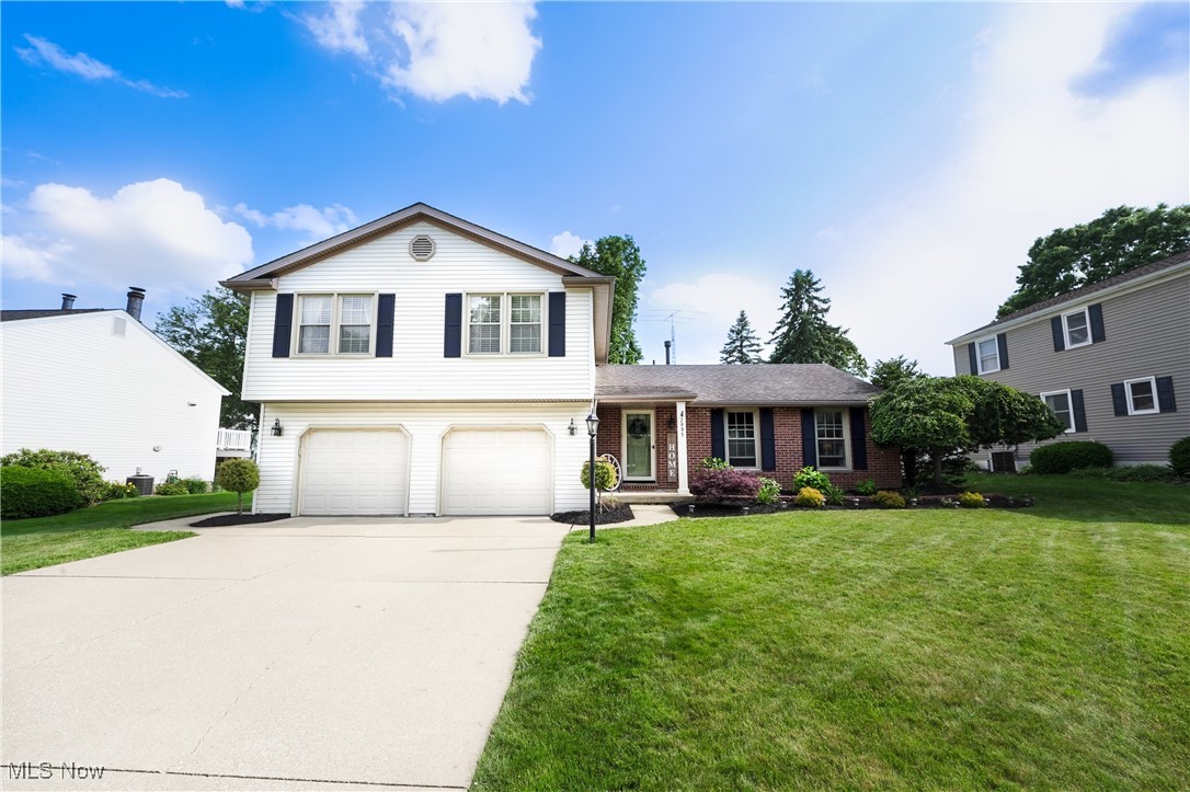 Discover this absolutely beautiful home featuring four bedrooms and two and a half baths, complete with a fenced-in backyard! You'll feel right at home the moment you enter. The exquisite kitchen boasts stainless steel appliances, a breakfast bar, a dinette, and a fantastic pantry. It seamlessly connects to the family room, which showcases a charming brick fireplace adorned with an elegant mantle. The formal living room, enhanced by thick crown molding, leads into the formal dining room. You’ll be captivated by the breathtaking wood flooring that flows throughout the main level, creating a warm and inviting atmosphere. The master suite offers a private full bath and two closets, one of which is a walk-in. Additionally, there are three more bedrooms with ample closet space and a full bath featuring tile flooring and a shower surround. The full basement provides exceptional storage for all your seasonal and overflow items, while the attached two-car garage adds convenience. Unwind on your shaded back patio under a pergola or enjoy the spacious fenced-in backyard for outdoor activities. A large storage shed is also available for all your lawn equipment. This gorgeous home is nestled in a lovely neighborhood and is definitely a must-see!