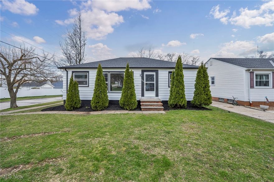 Welcome to this beautifully updated 3-bedroom, 2-bathroom ranch that offers the perfect blend of comfort, style, and functionality. Located in a desirable neighborhood, this move-in-ready home features modern upgrades throughout. As you step inside, you’ll be greeted by an inviting, open floor plan filled with natural light. The newly remodeled kitchen boasts brand-new cabinets, stainless steel appliances, countertops, and plenty of storage—perfect for both daily meals and entertaining. The spacious living area flows seamlessly into the dining space, all tied together with brand-new flooring and fresh paint throughout the home. Each of the three bedrooms is generously sized with ample closet space, and the main full bathroom has been tastefully refreshed with clean, modern finishes. The fully finished basement adds incredible value, offering a large open area ideal for a family room, home office, or gym—plus a second full bathroom with a walk in shower for added convenience. This lower level provides flexibility for all your lifestyle needs. Additional upgrades include brand-new gutters, a professionally painted interior, and thoughtful touches that give the home a fresh, updated feel. 2 car detached garage! Enjoy peace of mind knowing the major improvements have been taken care of. With a spacious yard, a long driveway, and a great location walking distance from schools, parks, shopping, and highway access, this home is an excellent opportunity you won’t want to miss. Schedule your showing today!