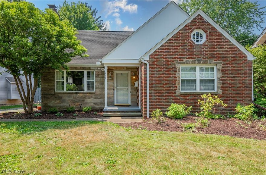 Welcome home to 2320 Chestnut Boulevard! Don't miss this charming 3 bedroom, 1.5 bathroom Cape Cod located in the heart of Cuyahoga Falls. The main level boasts an open floor plan and a spacious master bedroom with a nearby full bath for added convenience. The updated kitchen comes complete with granite countertops, a farmhouse sink, stainless steel appliances, and loads of cabinet space. Cozy up by the fireplace or step outside onto the deck to enjoy the outdoors. With 1415 square feet of living space, this home offers a comfortable layout. Venture upstairs to find two great sized bedrooms, one with two closets. You will find a half bath, laundry area, and a built in wine rack on the lower level. Ideally located near downtown Cuyahoga Falls, providing easy access to shopping and restaurants. Perfect for those seeking both style and practicality in a desirable neighborhood. Notable updates include: refrigerator 2021, back door 2024, new gutters. 1 yr home warranty included for your peace of mind. Schedule your private viewing today!