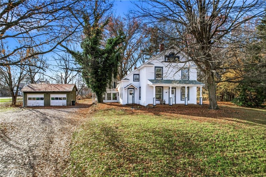 Charming and Spacious Updated Farmhouse on 1.27+ Acres
Discover the perfect blend of rustic character and modern comfort in this beautiful historic farmhouse, perfectly nestled on an expansive 1.279-acre lot. This inviting 4-bedroom, 1.5-bathroom home offers the peaceful space you've
been craving, thoughtfully updated for today's lifestyle. Step inside and be greeted by sprawling living spaces bathed in an abundance of natural light that streams throughout the home, creating a warm and welcoming atmosphere. The interior has been freshly revitalized, featuring brand-new flooring in the main living areas and plush new carpet, ensuring a move-in-ready feel while preserving the home's timeless charm. The floor plan flows effortlessly, leading you to a true highlight of the home: a large, versatile enclosed porch. It's the ideal spot for morning coffee, a playroom, or a three-season sanctuary to enjoy views of your property. Upstairs, you will find four generously sized bedrooms, providing ample retreat space for everyone. Outside, the
benefits continue with a substantial, oversized 2-car garage- perfect for vehicles, a workshop, or extensive storage. The
1.279-acre grounds offer endless possibilities for gardening, recreation, or simply soaking in the serenity of country
living. This unique property offers the space, character, and updates you've been waiting for!