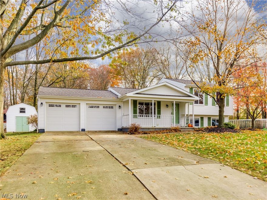 Move in ready, this spotless 4 level split would be the perfect next home. The first floor of this remarkable property has an open floor plan that offers a sizeable living room and a large eat-in-kitchen that includes all appliances and has a sliding door that leads to a low maintenance deck.  An awesome family/media room on the lower level includes an elevated theater style seating area, gas fireplace, built in desk area and beautiful oak trim. Furnace and C/A are approximately 13 years old. Roof, siding, gutters and downspouts replaced in 2015.  Sump pump with back-up battery were installed in 2017.  Garage doors have been replaced.  A heated 16 x 19 workshop is accessible from the garage and has a 220 electric service panel. Situated on a cul-de-sac, you will enjoy the views of this picturesque property from the inviting front porch or the spacious back deck.  An 11 x 11 storage barn with 12 foot ceilings and loft storage completes the amenities this home has to offer. Great locatio
