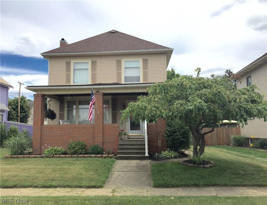 This 3 bedroom home is lovely. Original oak woodwork throughout. Living room has brick fireplace. Dining room features large window seat. The bathroom has been nicely remodeled, including a jetted tub. Basement has large laundry room and finished rec room. Yard has privacy fence. 2-car garage with metal roof.