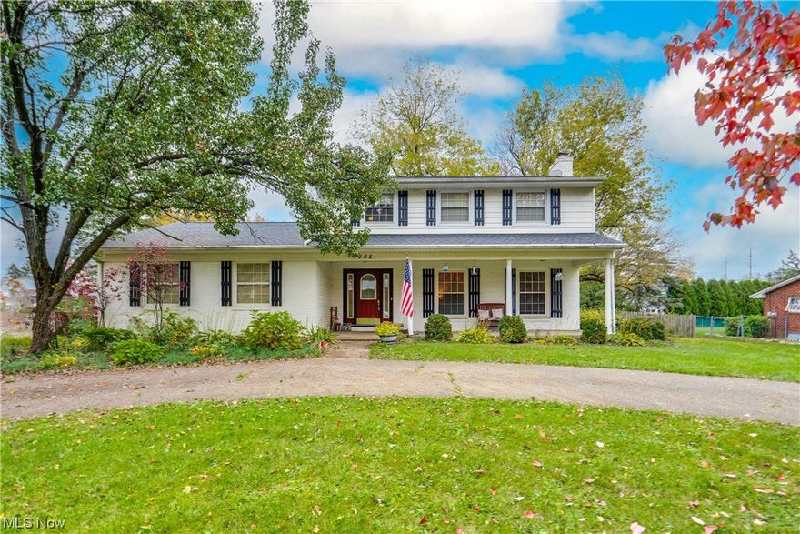 Nestled in a fantastic neighborhood, this Jackson Twp colonial features 4 bedrooms and 2 full baths. The foyer takes you into the living room, which features a wood-burning fireplace with a wood mantle plus built-in shelving and cabinetry. The living room flows into the dining room, offering convenient kitchen access. The kitchen boasts tile flooring and not one but two islands, offering ample counter space for meal prep and casual dining. Hidden behind closed doors, you'll discover the laundry area tucked away in a closet. Connected to the kitchen is a large family room featuring a vaulted ceiling, another wood burning fireplace and access to a back deck. You'll find a bedroom on the main floor with direct access to one of the full baths. This bath offers a double vanity and a tiled shower. Upstairs, the second floor holds three more bedrooms. The hall full bath features tile flooring, a tub-shower combo, and a dual sink vanity. The basement of this home has been partially finished and offers a recreational room. Outside, the exterior features a welcoming front porch and circle drive. A two-car attached garage ensures secure parking and convenient access to the home. The fully fenced backyard is a haven for outdoor activities and includes a deck and shed. Don't miss your chance; schedule your showing today!