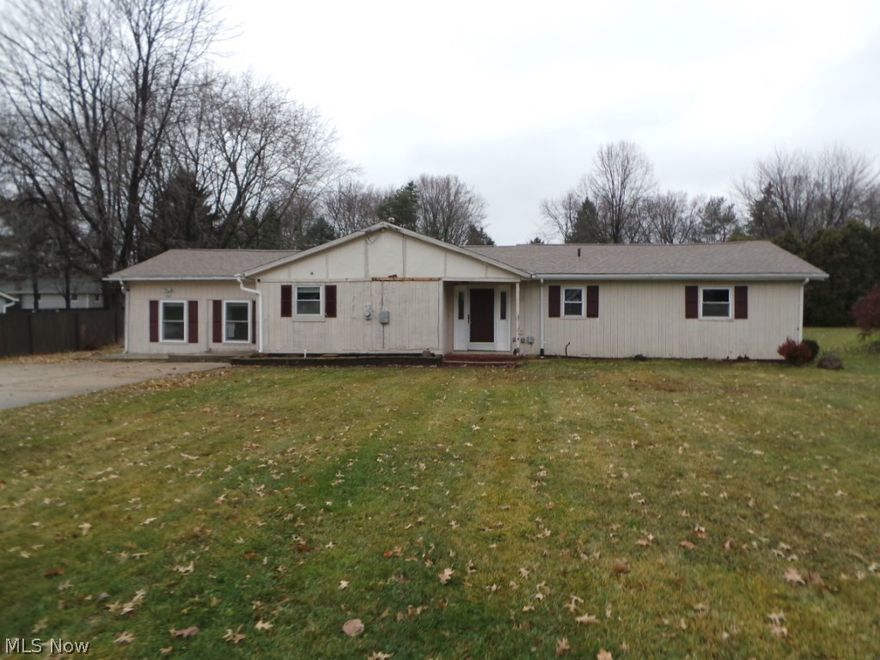 Enjoy quiet country living on private lot! Three bedroom two bath ranch with plenty of square footage. Property sold AS IS.  Equal housing opportunity.  FHA uninsurable per HUD appraisal.