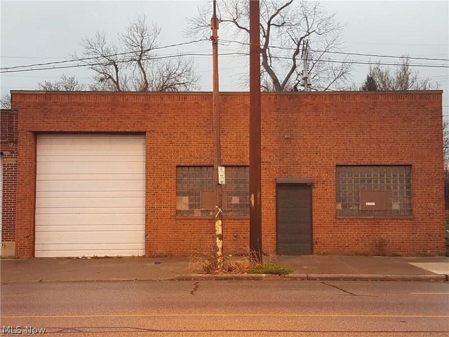A great opportunity to purchase a 4,387 Sq Foot Brick warehouse on Cleveland's eastside. Front office space and built in shelving in warehouse, heated and has good lighting. Large overhead door and front entry man door with electronic shutter. Centrally located and close to freeway!!