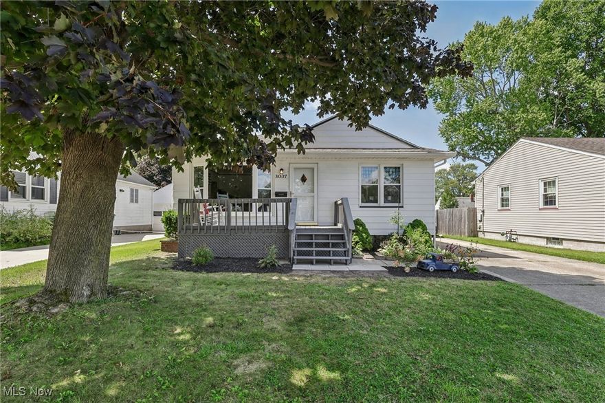 Looking for one floor living? You have found it! This cute 3 bedroom ranch home is ready for you to move right in. When you walk inside you will see a spacious sized living room open to an eat in kitchen. Enjoy the beautiful new granite countertops, new backsplash, new vinyl plank flooring, so much cabinet space and brand new dishwasher.  All 3 bedrooms are spacious along with a bathroom having updated vanity and walk-in shower enclosure. Want more living space? The full basement has so much space for entertaining with a large family room, possible 4th bedroom, and another full bathroom. Step outside onto your newer deck to sit and enjoy your coffee or just relax in your cute backyard. The detached garage has a huge area for a workshop or just storage space. Located close to so many amenities you cannot go wrong with this home.