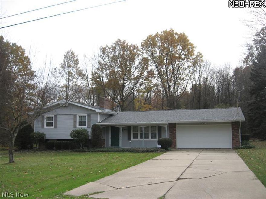 Immediate possession on this 3 bedroom split level with 2 full baths on approximately 10 acres - all mineral rights to transfer to buyer.  Family room with wood-burning fireplace. Bedrooms with hardwood floors. Roof 2007. Windows installed 2010, tilt-in. Two exterior doors 2010. New oil tank 2010. Furnace 14 years. New water heater, new PVC plumbing, and seller installed glass block windows in the utility room.  Walk-out basement. Home warranty. Several fruit trees on property; apple/pear. Shed.  Gas possibly at the street.