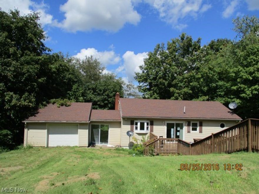 1955 Ranch home on just over 8 acres in East Muskingum School District. Property must be listed 8 days before any offer is negotiated or accepted. Seller requires proof of funds for cash and prequalification letters for financed offers. Earnest Money to be $500 minimum or 1%. This property is lender owned and being sold as is. Seller makes no representations or warranties. See attached addenda.