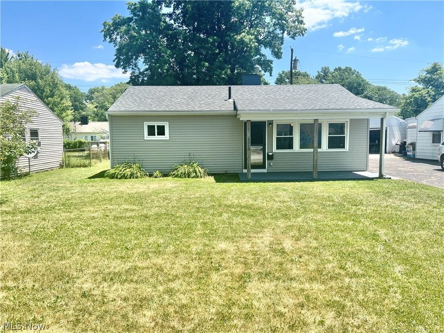 Make this updated 3 bedroom ranch your new home today! NEW Windows 2019* NEW Siding 2019* NEW Roof 2019* NEW LVT Floor 2019* NEW Sink/faucet/counter 2019 *Bathroom Reno 2021 *Furnace new motherboard 2018* 1in insulation board under new siding* Huge Garage* Washer & Dryer remain. Offering a 1 year Home warranty! Don't miss out, schedule your showing today!