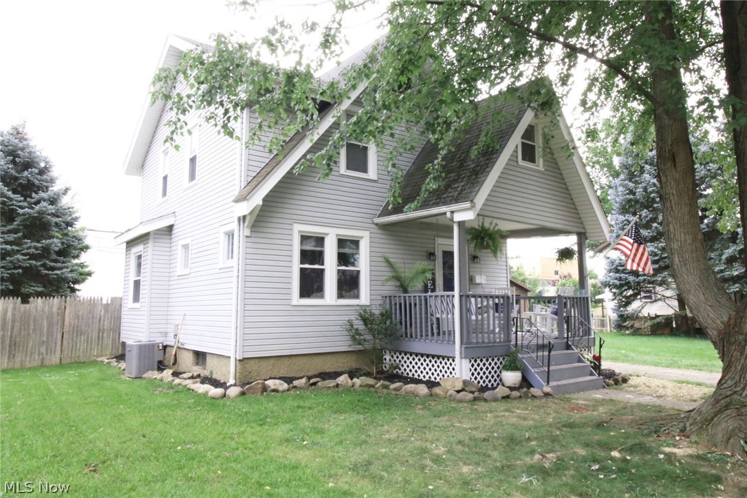 Adorable colonial, West of State Road in Cuyahoga Falls! This 3 Bedroom home has been completely remolded! Brand new hardwood floors on the main living area, updated kitchen with new black stainless steel appliances and a gorgeous farm house sink. Refinished hardwood flooring throughout the second level. Electrical has been updated to allow for the newly installed energy efficient modern light fixtures and outlets throughout. Plumbing was also updated during the renovations of the stunning bathroom which offers plenty of storage and double sinks! Basement was just waterproofed and French drains have been installed all around the home. A lot of hard work and love has been put into this home and it is now ready for its next owners to move right in! Incredible home, with so much to offer! Call for a private showing today!