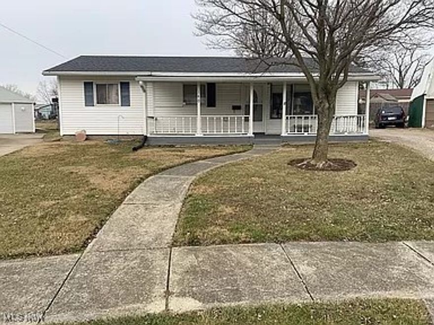 Welcome to this charming, updated three possible 4-bedroom, one full bath ranch home on a cul-de-sac street and is in the heart Bellevue. This property sits on a generous lot. The home presents a great opportunity for first time home buyers looking to build equity in this established neighborhood. Come on in from the front covered porch to the living room, and open to the kitchen. New flooring and recently painted, and new light fixtures throughout the home. The bright, large eat in kitchen offers new white cabinets, new countertops, range and ceiling fan. Full bathroom offers all new tub surround, vanity, lights, sink and faucet. There is a large barn-style garage and a shared driveway, adding functional outdoor space and parking. All you have to do is move right in and add your personal touches.