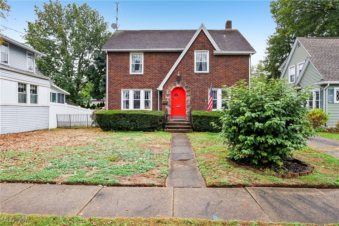 Upper Eastside beauty near the hospital! This all-brick 2-story Colonial, built in 1931, is filled with character and charm throughout. Offering 3 bedrooms, 1.5 baths, and 1,593 sq. ft., plus a finished rec room in the basement—perfect for entertaining or relaxing. The double-entry foyer showcases beautiful natural woodwork and hardwood floors under the carpet. The living room includes a fireplace and French doors leading to the enclosed rear porch. Enjoy a formal dining room with corner cabinet and a kitchen equipped with refrigerator, range/oven, microwave, dishwasher, pantry, and broom closet. The washer and dryer are included, along with an extra refrigerator and freezer. Upstairs you’ll find three spacious bedrooms and a cedar closet for added storage. Outside offers a 50x120 fenced yard and a 2.5-car detached garage with a new door and opener. Convenient half bath on the first floor. A true gem blending timeless charm with modern convenience—schedule your showing today!