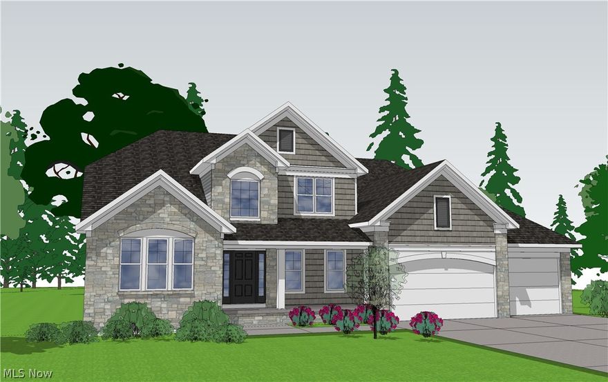 Want it all with this fabulous 1st floor master bedroom modern open concept floor plan, The Avalon. This 20th Century Construction home is being built in the desired community of Summerwood on cul-de-sac lot with green space behind it to offer privacy.  The Avalon features a big 2 story Great Room with a wall of window to brighten the room. The  Kitchen has cabinets with crown molding, dovetail & soft close full extension drawers, granite countertops, and a professional stainless steel appliance package. Spacious 1st floor Master Bedroom area has tiled shower, granite countertops, stand alone soaker tub, and a 14 x7 walk in closet. Hardwood flooring on 1st floor main area, Mudroom with built in lockers, large laundry room, front elevation with stone and vinyl shakes, and many more upgrades. A complete list of upgrades is available upon request. The basement is plumbed for a full bathroom. The basement is easy to finish due to the Superior Walls foundation system. It is an Energy Star r