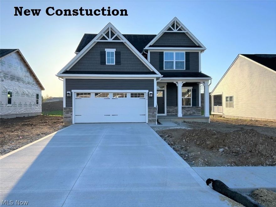 Rare opportunity…May move-in, new construction in Plain Township’s Fountains of Edgewood community. This stunning community, located close to Washington Square, includes a gorgeous clubhouse, pool and playground. Ryan Homes popular Ballenger floor plan is loaded with upgrades. The Craftsman style exterior has stone accents, a covered front porch, covered composite rear deck and is landscaped. The open concept interior includes a gas fireplace with quartz surround, oak stairs with metal balusters, LVP flooring on the entire main level, upgraded Maple Latte cabinets, stainless steel appliances, black finish faucets, fixtures and door levers, Craftsman trim and quartz countertops. The upper level has 3 bedrooms, a loft, 2 full baths and a convenient laundry room. The owners bedroom has his/her walk-in closets and a bath with double vanities and a tiled shower. The unfinished basement includes a plumbing rough-in for future finishing. Includes full new home warranty. Call today for your personal appointment.