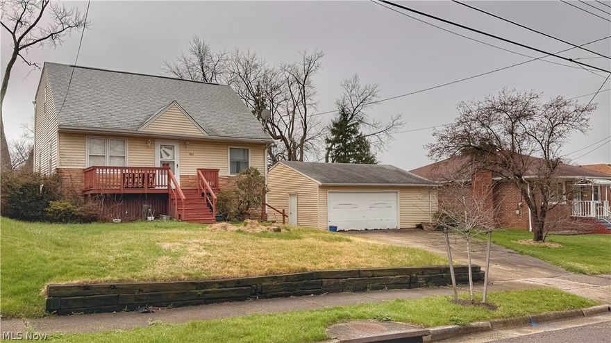Investment Opportunity. 3-Bedroom Home, 2+ Car Detached Garage. Firestone Park Area, Summit Co., Akron City. Live Onsite with Online Bidding. All sells to settle the Betty A. Romano Estate, Summit County Probate Case #2024 ES 00690. ONLINE BIDDING BEGINS THURSDAY, MAY 7, 2026, AT 9:00 AM, AND AUCTION LIVE ON-SITE BIDDING WILL BEGIN FRIDAY, MAY 8, 2026, AT 12:00 PM. Property Features: Three-bedroom home built in 1962 w/ 2+ car detached garage and fenced backyard. Property Highlights: Built in 1962, 3 bedrooms, living room, kitchen, bath, full basement with extra bedroom, office, etc., Breaker electric, forced air furnace, and A/C. Detached oversized 2+ car garage. Public utilities. Property is ready for updates and sprucing. Summit Co. parcel 6855799. Note: Selling second home at 1169 Ada St., Akron, Ohio, at 1:00 PM (MLS #5202112).  The home will be open for viewing on auction day, starting at 11:00 AM.