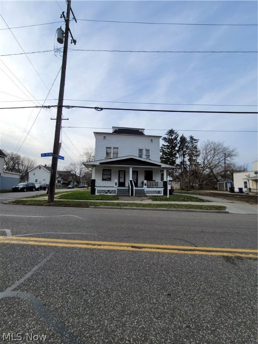 2 family Duplex side by side with 3 bedrooms & 1 bath each. Currently occupied with month to month tenants. Lots of potential and square footage. Corner lot. Each unit has living room, dining room and 3 bedrooms up. Newer furnace.